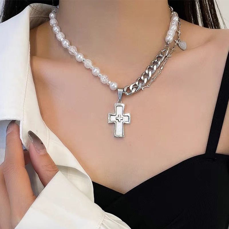 METAL BAKER - Spice Girl Personality Cross Necklace
