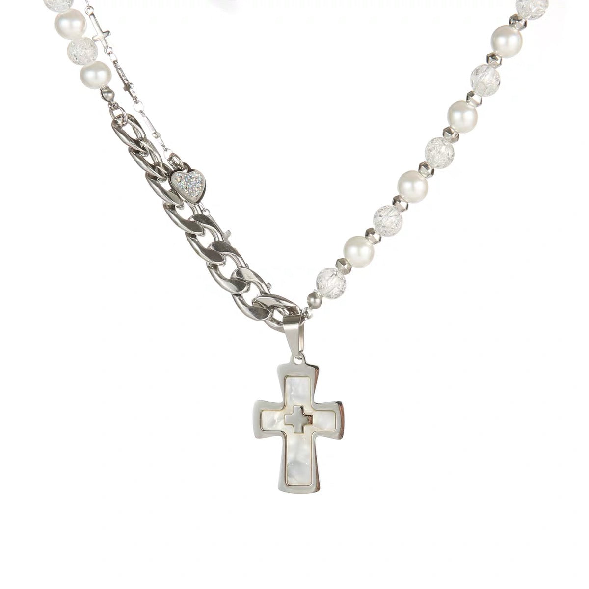 METAL BAKER - Spice Girl Personality Cross Necklace